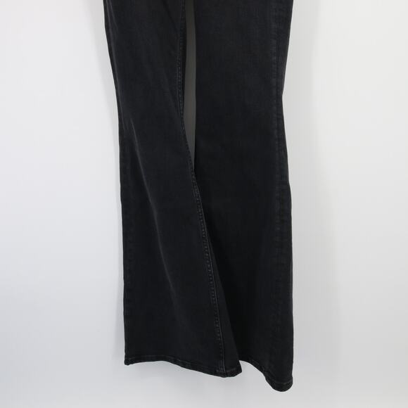 Free People We The Free Jayde Flare Jumpsuit Black Mamba NWT Denim Size S - Picture 4 of 11